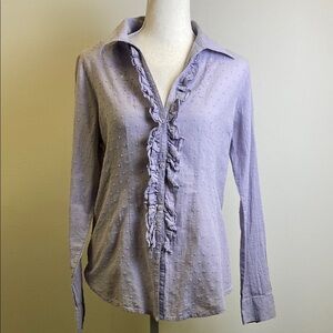 BCBGMaxAzria Women’s Medium Lavender Ruffle Women's Top